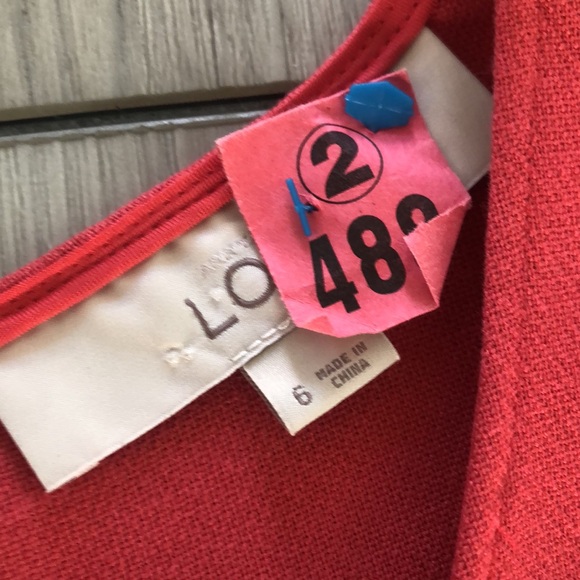 Loft Coral Dress - Picture 5 of 6